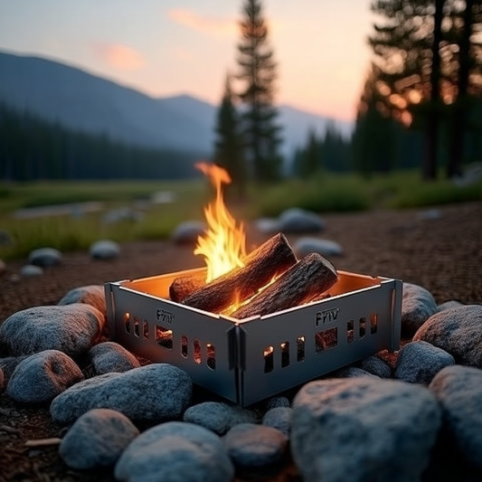 The Camper Portable Stainless Steel Firepit