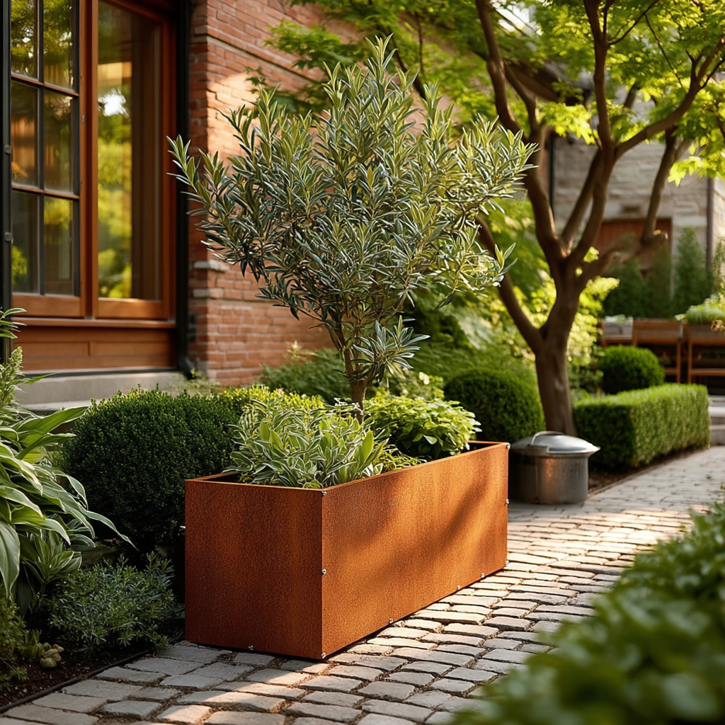 The Seth 36"x16"x16" Steel Planter