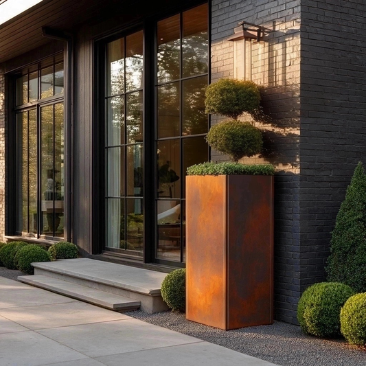 The Terry 13x13x30 Steel Planter